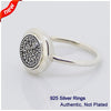 Silver Rings with Clear Cubic Zirconia 100% 925 Authentic Sterling Silver Jewelry For Women Wholesales