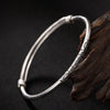 Silver S925 Pure Silver, Antique, Old Decorative Bracelet, Simple Personality, Women's Push And Pull Bracelet Wholesale