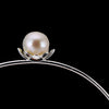 Silver S925 Pure Silver Natural Pearls Minimalist Simple Fresh Lady Open Bracelet Bracelet Wholesale
