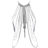 Silver Summer Style Jewelry Punk Metal Multilayer Tassel Body Chain Gold Silver Plated Long Crystal For Women