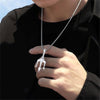 Silver Trident Necklace Personality Hip Hop Harpoon Pendant Steampunk Collier Piment