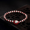 Silver hand-made braided ropes, Korean character bracelet, men's and women's knitting chain   silver bracelet