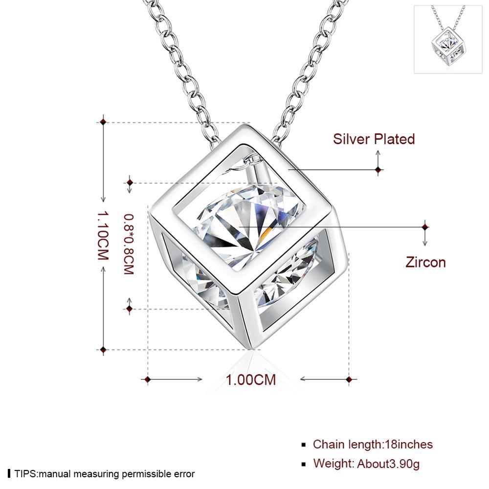 Silver plated Necklace pendant charm chain crystal Necklace fashion jewelry Classic Colar Feminina Original designs