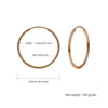 100% Real 925 Sterling Silver Hoop Earrings 30mm*30mm Rose Gold/Gold Color Earing Circle Jewelry For Women SCE6130B