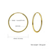 100% Real 925 Sterling Silver Hoop Earrings 30mm*30mm Rose Gold/Gold Color Earing Circle Jewelry For Women SCE6130B