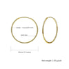 40mm*40mm Hoop Earrings For Women 100% Real 925 Sterling Silver Rose Gold/Gold Color Simple Round Brinco SCE6140B