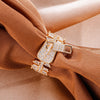 Silverly Gold Zipper Zircon Rings For Women Men Lover Couple Gothic Rings Engagement Wedding Open Rings 2022 Jewelry