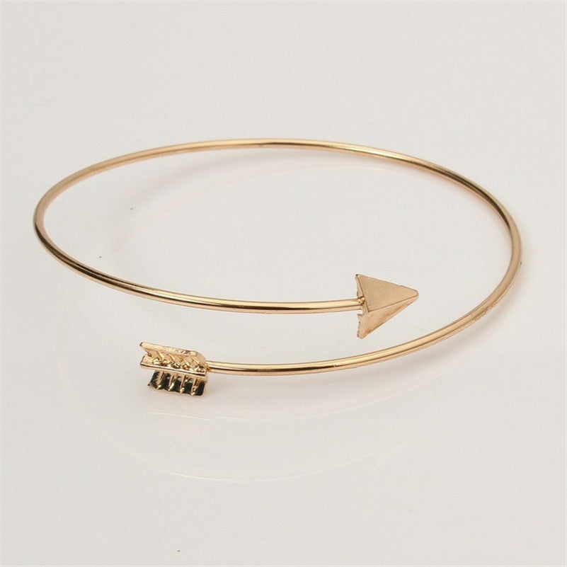 Simple Arrow Heart Bracelet Femme Gold Silver Plated Bracelets & Bangles Charm Bracelets For Women Fine Jewelry Bangles