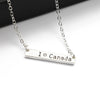 Simple Bar Pendant Believe,Dream,Strength,NamasteNecklace Jewelry Silver Color Personality Inspirational Necklace Multi-Style