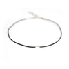 Simple Black Leather Choker Necklace For Women Bar Chocker Necklaces colar collier femme Bijoux Jewellery