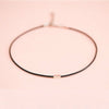 Simple Black Leather Choker Necklace For Women Bar Chocker Necklaces colar collier femme Bijoux Jewellery