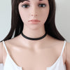 Simple Black Punk Choker Necklace for women Gothic Leather Chokers Necklaces Popular Party Statement Collar Jewelry