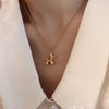 Simple Cool Cute Puppy Necklace Female Clavicle Chain Light  Non-Mainstream Design Sense Senior Mori Does Not Fade