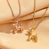 Simple Cool Cute Puppy Necklace Female Clavicle Chain Light  Non-Mainstream Design Sense Senior Mori Does Not Fade