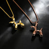 Simple Cool Cute Puppy Necklace Female Clavicle Chain Light  Non-Mainstream Design Sense Senior Mori Does Not Fade