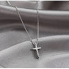Simple Cross Pendants Necklaces Women Silver Color Chain Choker Necklace Female Bohemian Metal Jewelry Bijoux Collares