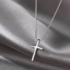 Simple Cross Pendants Necklaces Women Silver Color Chain Choker Necklace Female Bohemian Metal Jewelry Bijoux Collares