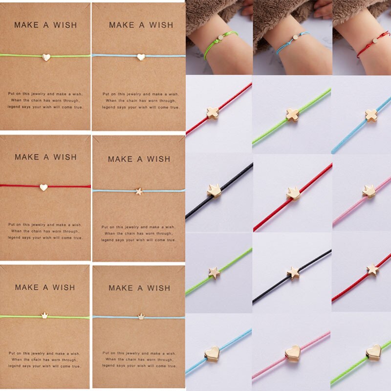 Simple Cross Red String Bracelet Adjustable Braiding Lucky Macrame Rope Bracelets For Women Men Children Handmade Jewelry