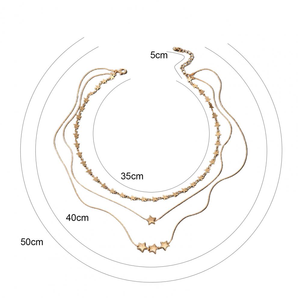 Simple Crystal Geometric Gold Pendant Necklace Set for Women Charms Square Rhinestone Female Vintage Jewelry Collar