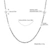 Simple Crystal Zirconia Star Long Necklaces Blak Bead Golden Charms Necklace Bijoux Femme Ladies Party Necklace  Sweater Jewelry