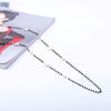 Simple Crystal Zirconia Star Long Necklaces Blak Bead Golden Charms Necklace Bijoux Femme Ladies Party Necklace  Sweater Jewelry