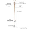 Simple Design Pendant Long Necklace Gold Silvery With Artificial Pearl Girl Jewelry for Women Wedding Birthday Gift