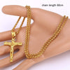 Simple Cross Chain Necklace For Women Men  Ladies Gold Jewelry Pendant Necklaces Crucifix Christian Ornament Gifts