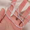 Simple Female Transparent Crystal Beads Handmade Beaded Necklaces For Women Girls OL Style Ladies Party Jewelry Gifts