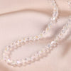 Simple Female Transparent Crystal Beads Handmade Beaded Necklaces For Women Girls OL Style Ladies Party Jewelry Gifts