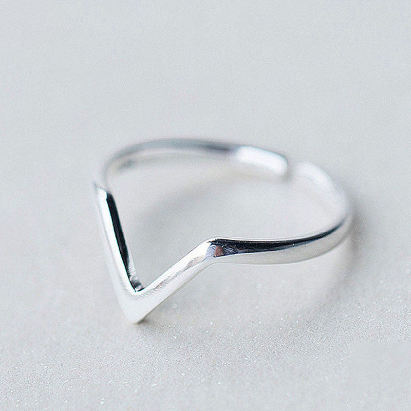Simple  Silver Color Feather Dolphin Adjustable Ring Exquisite Jewelry Ring For Women Party Wedding Engagement Gift