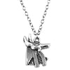 Simple Vintage 2 Colors 21x16mm Ancient Egyptian god of death Anubis Charm Pendant Necklace Jewelry For Women