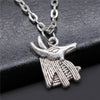 Simple Vintage 2 Colors 21x16mm Ancient Egyptian god of death Anubis Charm Pendant Necklace Jewelry For Women
