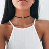 Simple Gold Beads Black Choker Necklace For Women Chocker Necklaces Charms collar collier femme colar collane kolye bijoux