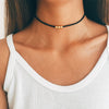 Simple Gold Beads Black Choker Necklace For Women Chocker Necklaces Charms collar collier femme colar collane kolye bijoux