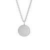Simple Gold Filled Round Pendant Necklace Stainless Steel Silver Geometric Circle Chains Necklaces Women Minima Jewelry