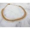 Simple Gold Silver Color Chain Leaves Choker Necklace For Women Fishbone Chocker Necklaces collar collier femme bijoux