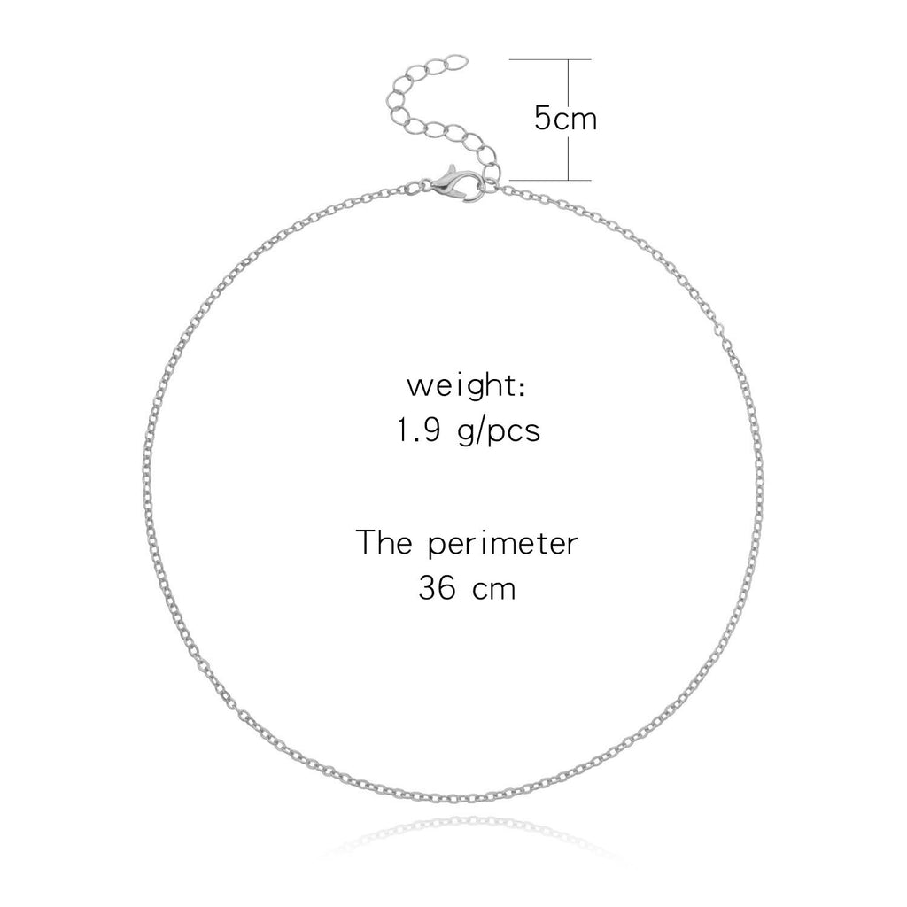 Simple Gold Silver Color Thin Necklace Ladies Minimalist Metal Clavicle Chain Necklaces for Women  Neck Body Jewelry