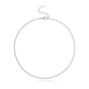 Simple Gold Silver Color Thin Necklace Ladies Minimalist Metal Clavicle Chain Necklaces for Women  Neck Body Jewelry