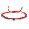 Simple Handmade Braided Lucky Red String Charm Bracelet Women Men Turkish Blue Evil Eye Beads Bracelet Trend Friendship Jewelry