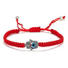 Simple Handmade Braided Lucky Red String Charm Bracelet Women Men Turkish Blue Evil Eye Beads Bracelet Trend Friendship Jewelry