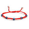 Simple Handmade Braided Lucky Red String Charm Bracelet Women Men Turkish Blue Evil Eye Beads Bracelet Trend Friendship Jewelry
