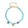Simple Handmade Braided Lucky Red String Charm Bracelet Women Men Turkish Blue Evil Eye Beads Bracelet Trend Friendship Jewelry