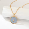 Simple Harajuku Sweet Cute Moon Star Heart Enamel Necklace Korean Round Heart Lightning Delicate Necklace for Women 2021