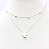 Simple Heart two layers Choker Necklaces For Women Multi Layers Beads Chocker collar ras du cou collier femme Minimalist jewelry