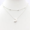 Simple Heart two layers Choker Necklaces For Women Multi Layers Beads Chocker collar ras du cou collier femme Minimalist jewelry