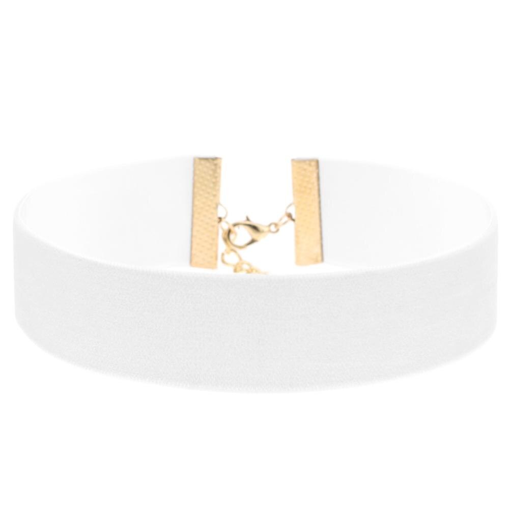 Simple Punk Black Red Velvet Choker Necklace Gothic Round Rope chocker Vintage Neck Jewelry For Women