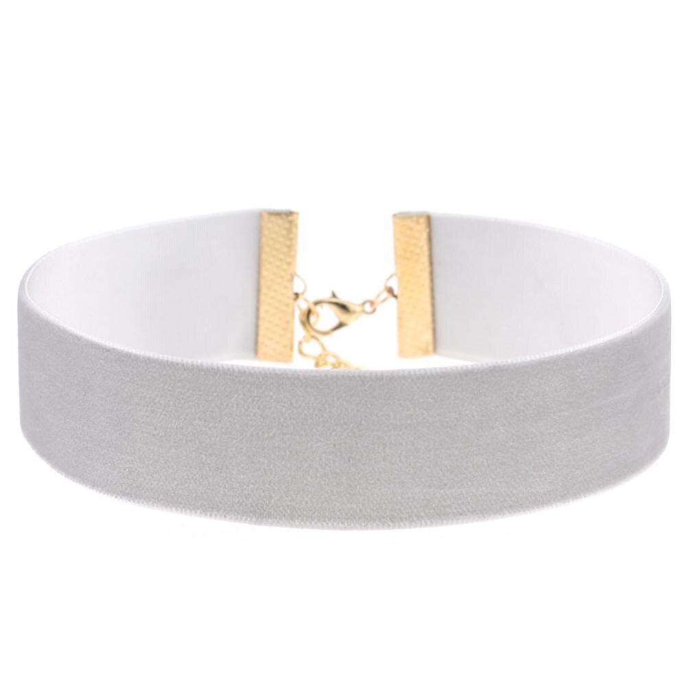 Simple Punk Black Red Velvet Choker Necklace Gothic Round Rope chocker Vintage Neck Jewelry For Women