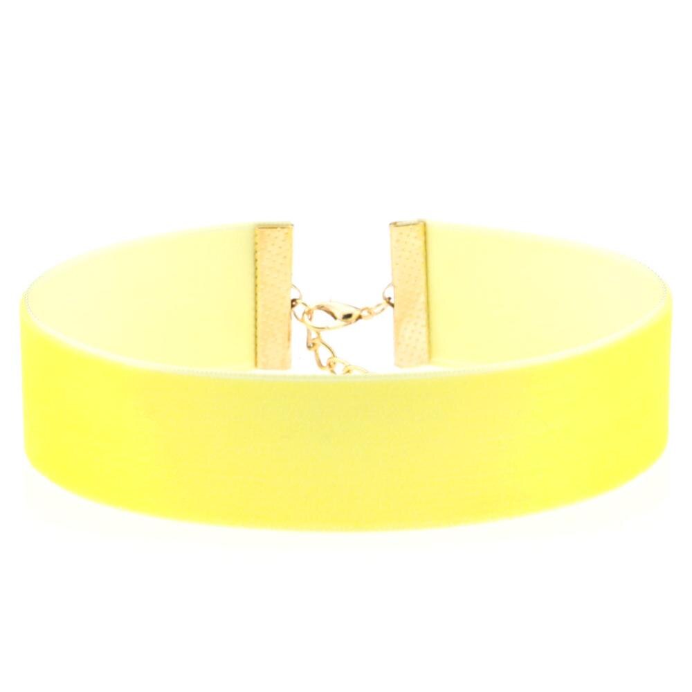 Simple Punk Black Red Velvet Choker Necklace Gothic Round Rope chocker Vintage Neck Jewelry For Women