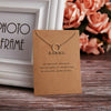Simple Round Circle Pendant Necklace for Women Korea Necklaces with Karma Card Gold Silver Color Plated Jewelry Gifts
