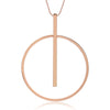 Simple Round Pendant Necklace Gold Silvery Long Sweater Chain Trendy Necklaces For Woman Vintage Jewelry Accessories